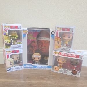 WWE Funko Pop Collection with Hulk Hogan and Mr. T